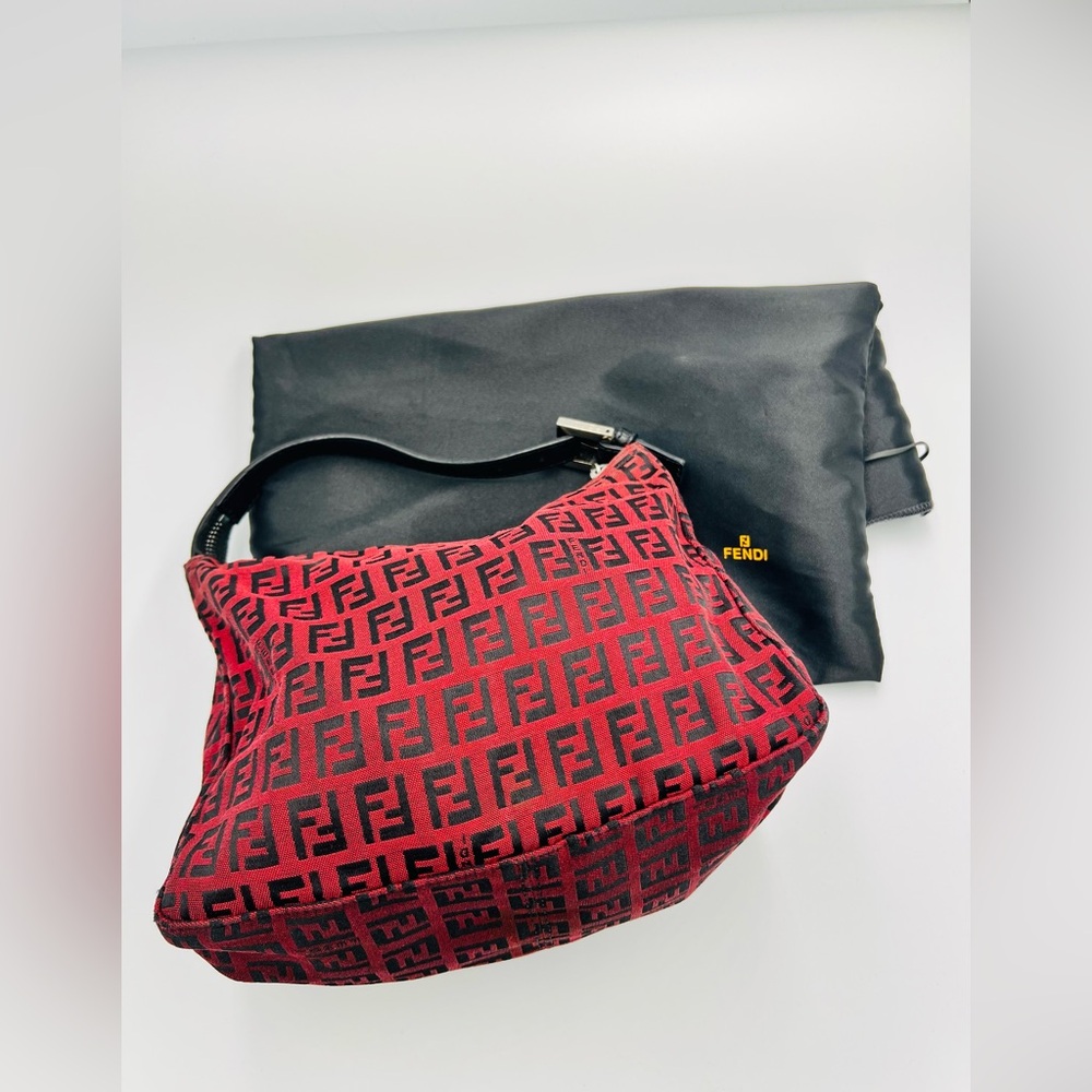 Fendi Zucchino Baguette Top Handle Bag - Picture 9 of 10